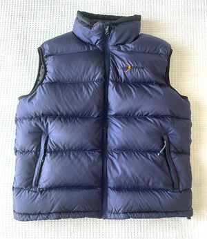 Vintage Moonstone Puffer Vest Mens Size Large Goose Down Late 90s / Y2K Blue